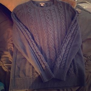 Blue LLbean crew neck sweater